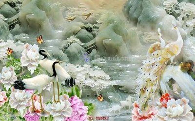 Tải file File tranh giả ngọc GN422 (gốc) chủ đề phong thủy