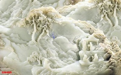 File gốc File tranh giả ngọc GN480 (in tráng gương) nghệ thuật