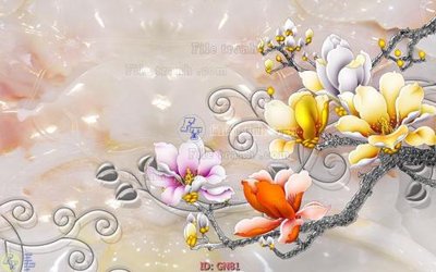 File gốc File tranh giả ngọc GN81 (in tráng gương) hiện đại