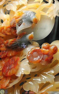 Ảnh gốc File tranh giả ngọc GN82 (siêu chi tiết) để in ấn