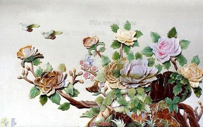 File tranh File tranh giả ngọc GN90 (bản gốc) treo phòng ăn