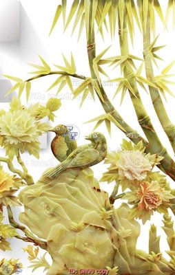 File gốc File tranh giả ngọc GN99 (in mica) trang trí