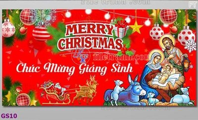 File tranh file baner phông công giáo chúa giáng sinh GS10 (bản gốc) trang trí văn phòng
