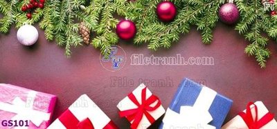File in lụa File phông cây thông giáng sinh GS101 (phong cảnh) File phông cây thông giáng sinh GS101