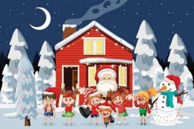 File gốc File phông sân khấu background banner giáng sinh noel 2025 GS1088 (cho in UV) siêu nét