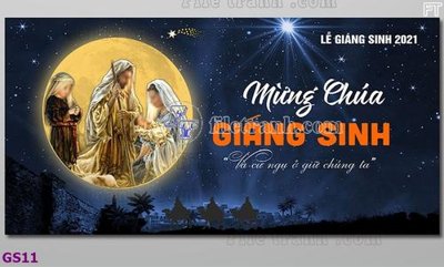 File gốc file baner phông công giáo chúa giáng sinh GS11 (in lụa) tranh phong thủy
