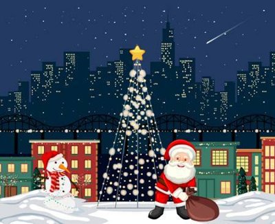 File ảnh gốc File phông sân khấu background banner giáng sinh noel 2025 GS1108 không vỡ nét