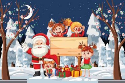 Download file gốc File phông sân khấu background banner giáng sinh noel 2025 GS1111 (dùng cho in ấn)
