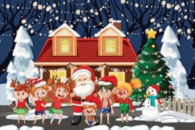 Tải file File phông sân khấu background banner giáng sinh noel 2025 GS1121 (PSD) cho in ấn quảng cáo