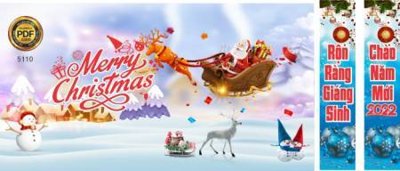 File gốc File phông sân khấu background banner giáng sinh noel 2025 GS1178 (in ấn) không giới hạn