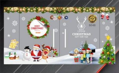 File tranh File in decal giáng sinh noel 2025 GS1233 (ảnh gốc) chi tiết rõ ràng