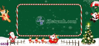 File tranh trang trí File phông cây thông giáng sinh GS38 (file gốc)