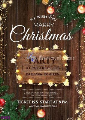 Download file File phông cây thông giáng sinh GS61 (gốc) in mica ốp bếp