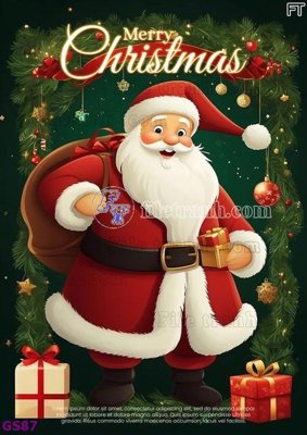 File gốc in ấn File phông cây thông giáng sinh GS87 chuẩn màu CMYK