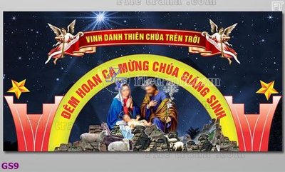 File tranh file baner phông công giáo chúa giáng sinh GS9 (bản gốc) treo quán cafe