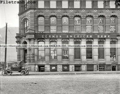 File in mica German American Bank_ 1911 (bản gốc) làm vách ngăn