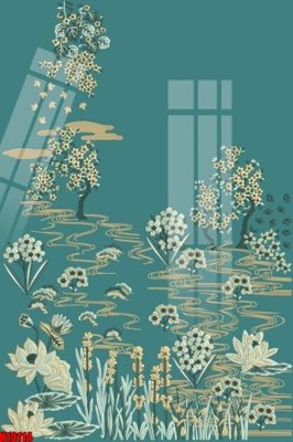 Download file ảnh gốc File tranh gốc in tranh tường nền tổng hợp H10114 để in ấn