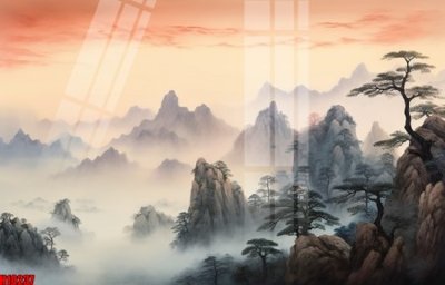 Tải file gốc File tranh gốc in tranh tường nền tổng hợp H10237 (bản PSD) gốc