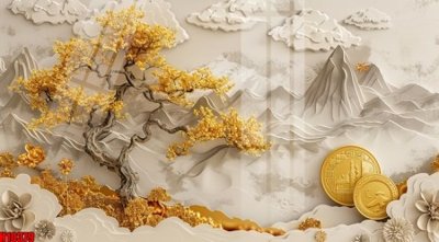 File gốc in ấn File tranh gốc in tranh tường nền tổng hợp H10379 độ phân giải cao