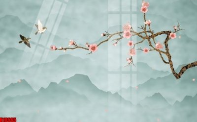 File gốc File tranh gốc in tranh tường nền tổng hợp H10565 (in tráng gương) hiện đại