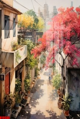 File tranh gốc File tranh gốc in tranh tường nền tổng hợp H10584 (bản quyền) file PSD