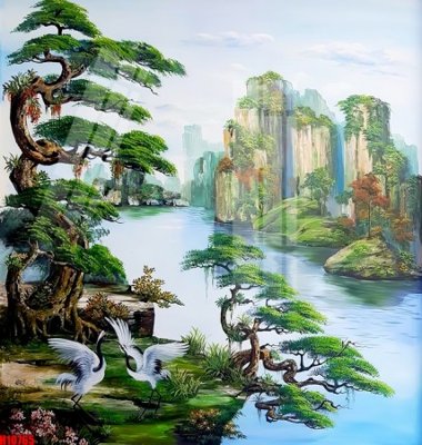 File in trần File tranh gốc in tranh tường nền tổng hợp H10765 (bản gốc) mây trời