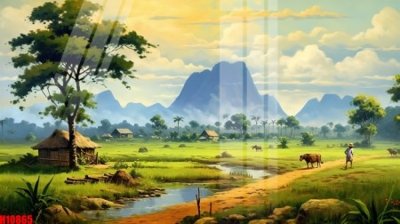 File in trần File tranh gốc in tranh tường nền tổng hợp H10865 (file gốc) phong thủy