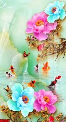 File gốc File tranh gốc in tranh tường nền tổng hợp H10907 (in tráng gương) sang trọng