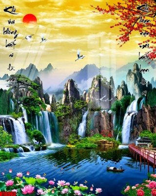 File gốc File tranh gốc in tranh tường nền tổng hợp H10965 (ảnh chi tiết) để in ấn