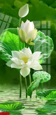 Download file gốc File tranh gốc in tranh tường nền tổng hợp H10994 (in lụa) tranh 3D