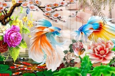 File tranh in trần File tranh gốc in tranh tường nền tổng hợp H10999 (ảnh gốc siêu nét)