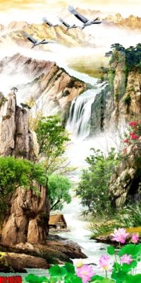 Tải file File tranh gốc in tranh tường nền tổng hợp H11026 (ảnh gốc) in gạch men