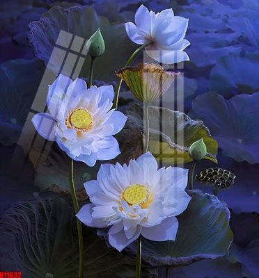 Tải file File tranh gốc in tranh tường nền tổng hợp H11632 (gốc) làm file thiết kế