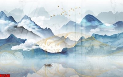 File gốc File tranh gốc in tranh tường nền tổng hợp H12348 (cho in 3D) độc đáo