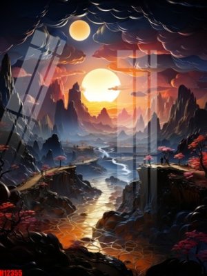 Tải file File tranh gốc in tranh tường nền tổng hợp H12355 (gốc) chủ đề tâm linh