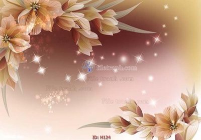 Tải file file tranh hoa H124 (PSD) cho in ấn quảng cáo