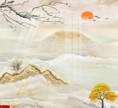 File tranh File tranh gốc in tranh tường nền tổng hợp H12590 (file gốc) chuẩn màu in