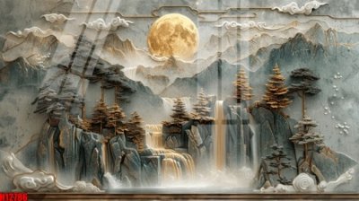 File in trần File tranh gốc in tranh tường nền tổng hợp H12786 (bản gốc) bầu trời