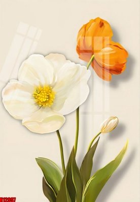 File gốc File tranh gốc in tranh tường nền tổng hợp H12997 (in lụa) họa tiết 3D