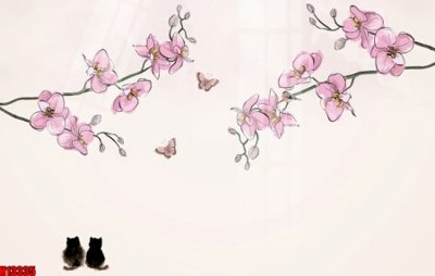 File gốc File tranh gốc in tranh tường nền tổng hợp H13335 (in 3D) cho trang trí