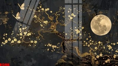 File gốc File tranh gốc in tranh tường nền tổng hợp H13466 cho in ấn và thiết kế