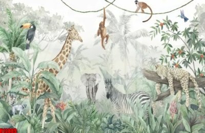 Download file gốc File tranh gốc in tranh tường nền tổng hợp H13889 (in lụa) tranh 3D