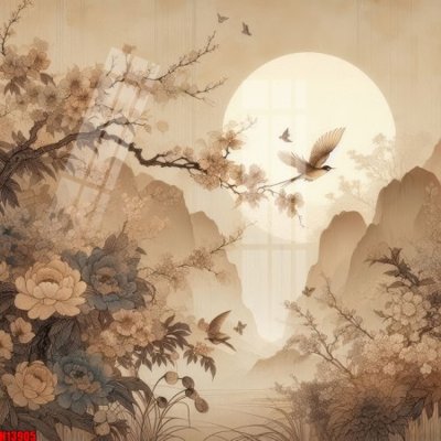 File tranh File tranh gốc in tranh tường nền tổng hợp H13905 (gốc) phong cách tối giản