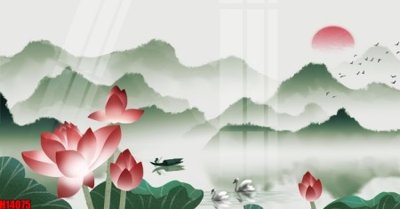 File gốc File tranh gốc in tranh tường nền tổng hợp H14075 (phong cách) châu Âu