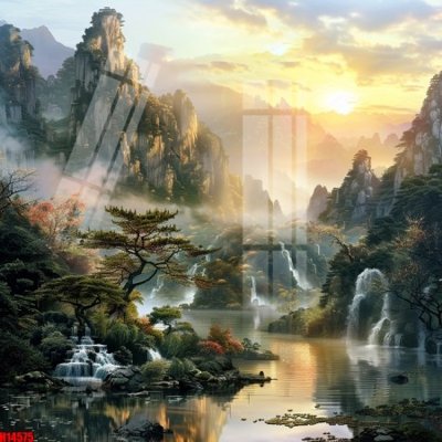 File tranh File tranh gốc in tranh tường nền tổng hợp H14575 (gốc) phong cách tối giản