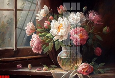 File in mica File tranh gốc in tranh tường nền tổng hợp H15060 (bản gốc) làm vách ngăn