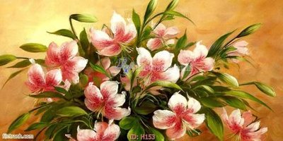 File tranh gốc file tranh hoa H153 (sắc nét từng chi tiết)