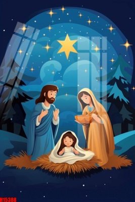 Tải file File tranh gốc in tranh tường nền tổng hợp H15388 (gốc) chủ đề tôn giáo