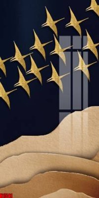 File gốc File tranh decor tranh bộ treo tường tổng hợp H1541 (in lụa) tranh mã đáo