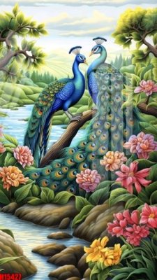 Tải file gốc File tranh gốc in tranh tường nền tổng hợp H15427 (in không vỡ ảnh)